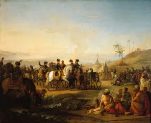 Le général Bonaparte visitant les fontaines de Moïse, près du Sinaï, 28 décembre 1798